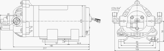 DP-60微型隔膜泵安装尺寸图